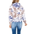 thumbnail image 4 of HIMONE Chandail à Capuche Mode à Blocs de Couleur pour Femmes Manches Longues Chandail Décontracté Ample Automne Hiver, 4 of 4