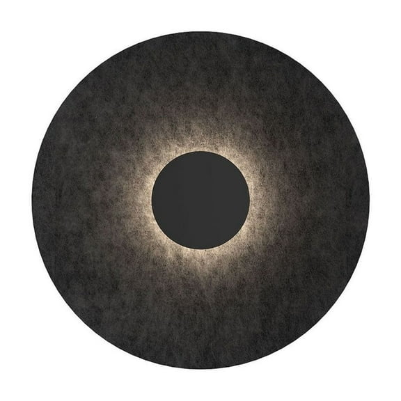 WS22915-BK/WH-Kuzco Lighting-Cruz - 15 Inch 5W 1 LED Wall Sconce Black/White  Black/White Finish with Metal Shade