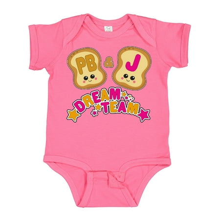 

Inktastic Dream Team Peanut Butter and Jelly Gift Baby Boy or Baby Girl Bodysuit
