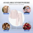 thumbnail image 7 of Bingfone Men's Pajama Set 2 Piece Loungewear PJs, Long Sleeve with Pajama Pants-Pink Checkboard, 7 of 7