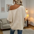 thumbnail image 4 of Fewfanhot Womens Tops Off The Shoulder Oversized Short Sleeve T-Shirts Summer Spring Casual Fashion Tees, 4 of 7
