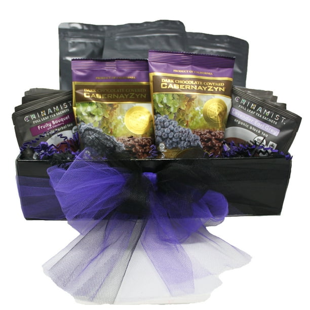 Premium Blends Coffee and Organic Tea Sampler Gift Basket