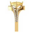 thumbnail image 3 of Solitaire with Accents Engagement Ring for Women - 2.3075ct Natural Citrine in 14K Yellow Gold Promise Ring, 3 of 6