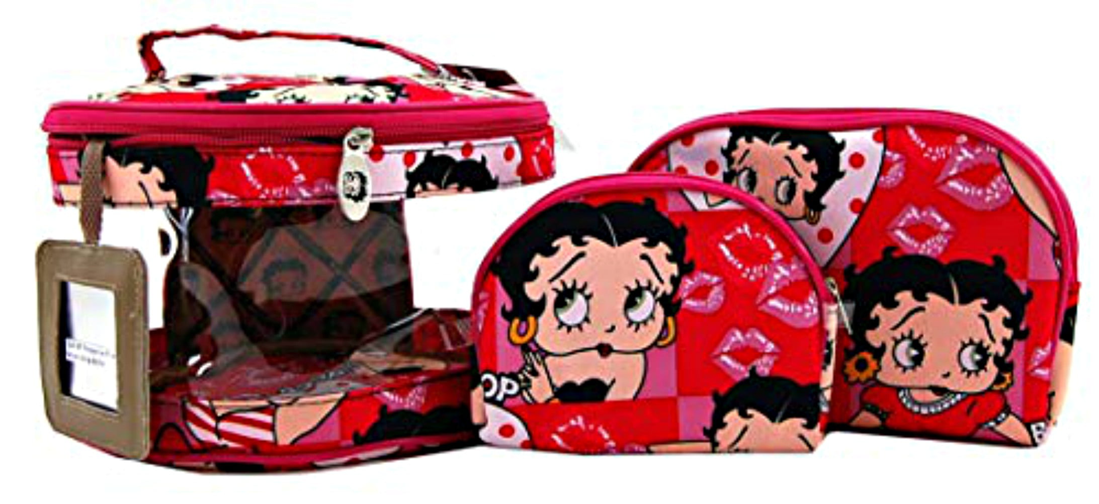 Betty Boop Small Clutch/Makeup Bag and Wallet Set 