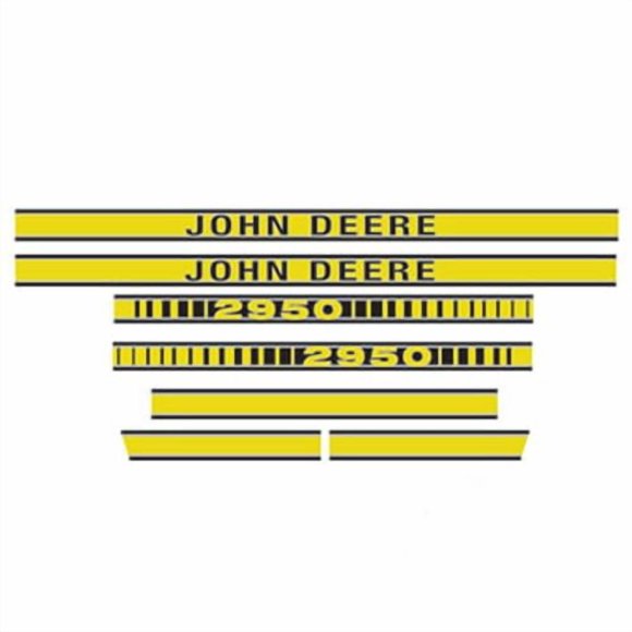 All States Tractor Decal Set Hood 2950 Yellow fits John Deere 2950 JD410