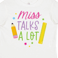 thumbnail image 4 of Inktastic Back to School Miss Talks a Lot Girls Toddler T-Shirt, 4 of 5