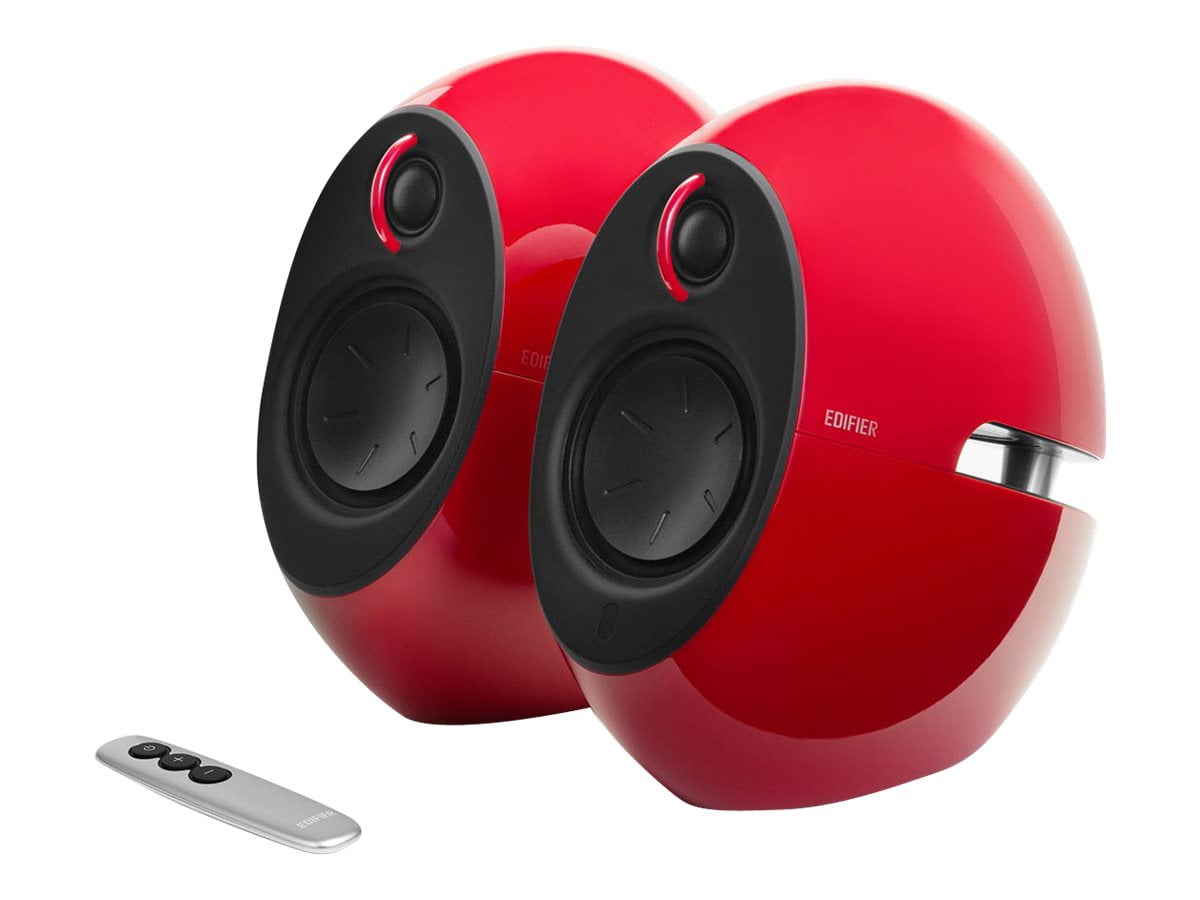 Red Edifier e25HD Luna Eclipse HD 2.0 Bluetooth Speakers with Optical Input 