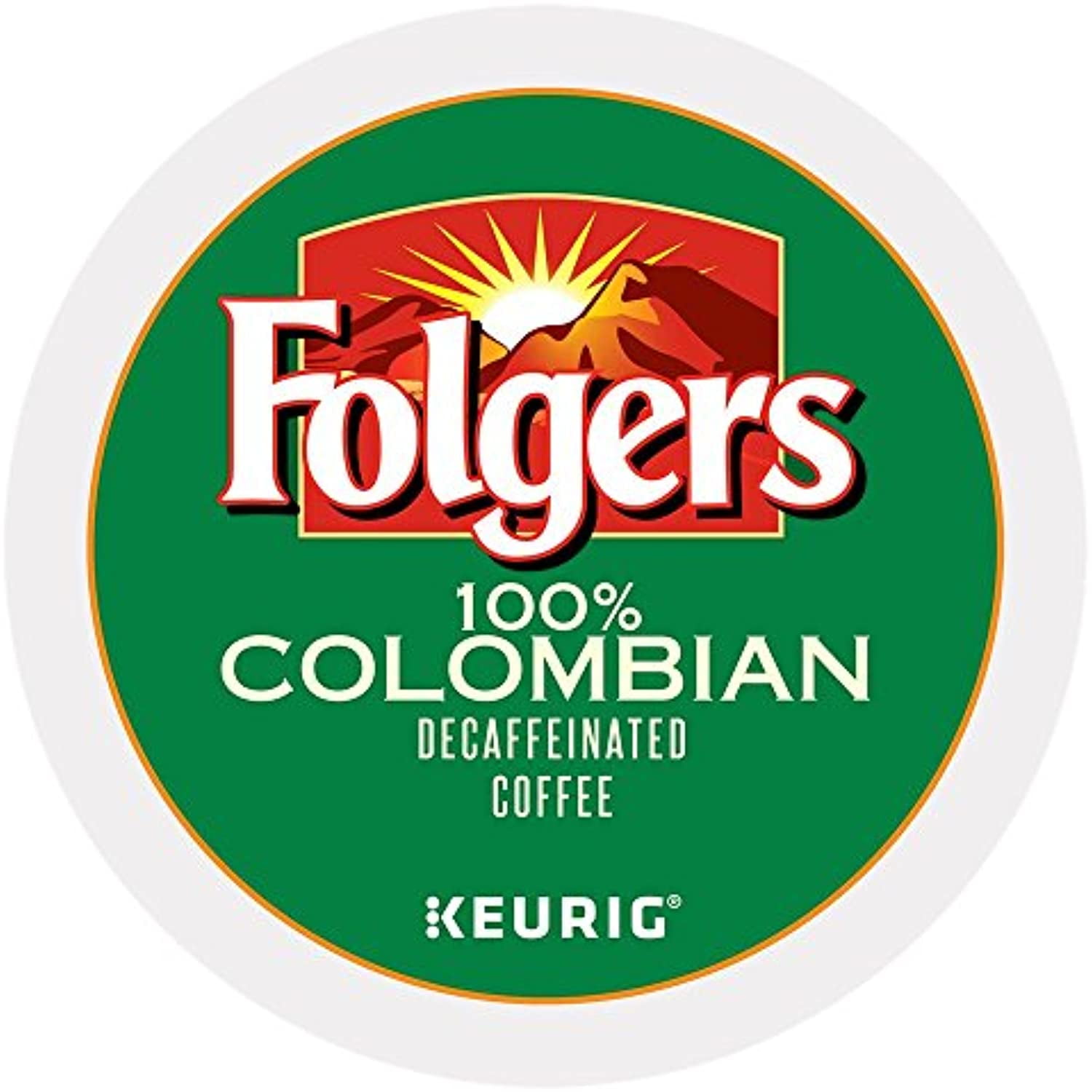 Folgers 100 Percent Colombian Decaf Coffee Keurig KCup Pods (24 Count