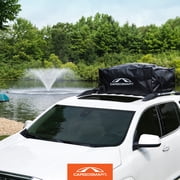 CARGOSMART CargoSmart Soft Sided Car Top Cargo Bag, 38”x38”x18” – Adds up to 15 Cubic Feet of Storage – Easily Mounts to Vehicle’s Roof Rack or Roof Top Basket – Heavy-Duty Vinyl, Black