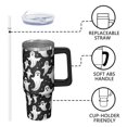 thumbnail image 3 of Halloween Cup, Witch Pumpkin Tumbler with Handle and Straw 30oz, Spooky Gift Travel Coffee Mug, 3 of 5