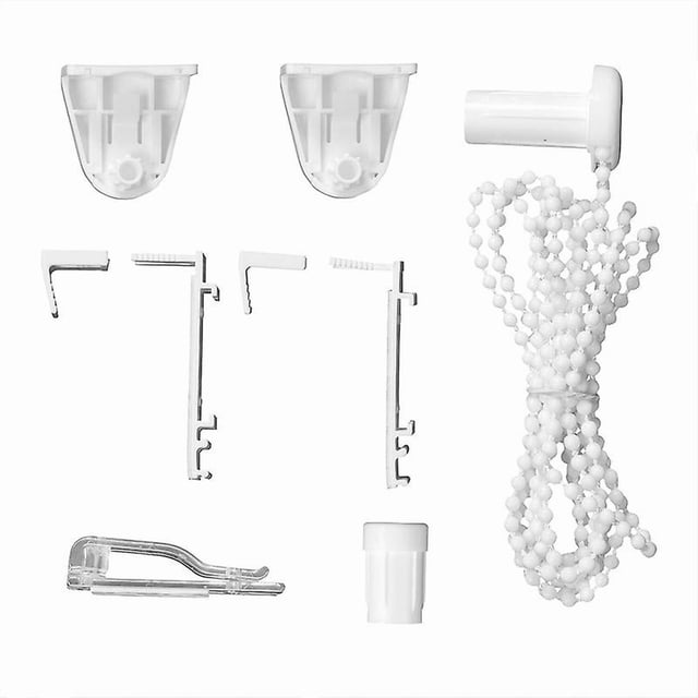 Ensemble d'Accessoires de Support de Rideau Plissé 9 Pcs, Vénitien, Rideau Vertical, Store Enrouleur, Code d'Installation, Fenêtre Fixe