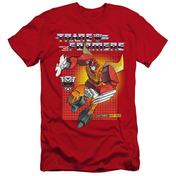 Transformers - Hot Rod - Premium Slim Fit Short Sleeve Shirt - Large