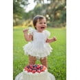 thumbnail image 4 of Douhoow Infant Girl White Lace Ruffle Bodysuit Baby Summer Cotton Sleeveless Jumpsuit, 4 of 9