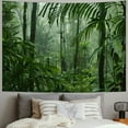 thumbnail image 2 of Shiartex Jungle Tapestry Wall Hanging, Green Forest Tapestries Backdrop, Rainforest Nature Landscape Tapestry Wall Art Hanging Background, Nature Scenery Misty Tapestry for Bedroom 40x30inch, 2 of 6