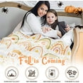 thumbnail image 5 of Fall Throw Blanket Pumpkin Blanket Thanksgiving Harvest Home Decor Autumn Leaves Rainbow Pumpkin Soft Fleece Blankets for Couch Chair Bedroom (50" x 60"), 5 of 6