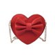 thumbnail image 1 of Kids Girl Heart Shape Bowknot Crossbody Bags PU Leather Messenger Bag Girls Purse Bag for Toddlers Baby Girls (Red), 1 of 2