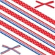 thumbnail image 1 of 2 rollos de cinta con borde de alambre de 10 yardas de 3/8 de pulgada con diseño de estrellas patrióticas a cuadros, apliques del 4 de julio para coronas del Día de los Caídos, decoraciones DIY., 1 of 5