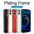 thumbnail image 5 of Luxury Square Silicone Clear Phone Case For iPhone 11 12 13 Pro Mini Xs Max X Xr Se 2020 7 8 Plus Soft Cover Plating Farme Shell, 5 of 5