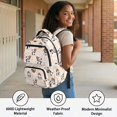 thumbnail image 5 of Aplkyhs Backpack for Students 6-18 Multi-pocket Lightweight Water Resistant 17 Inch School Bag for Elementary Middle High School Panda Basketball, 5 of 7