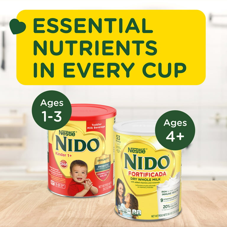 Nestle NIDO Kinder 1+ Toddler Dry Milk Powder 4.41 lbs