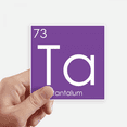 thumbnail image 1 of Chestry Elements Period Table Transition Metals Tantalum Ta Sticker Square Waterproof Stickers Wallpaper Car Decal, 1 of 1
