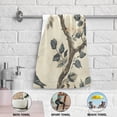 thumbnail image 5 of Yayeee Hand Towels for Bathroom Set of 2 Quick Dry Super Absorbent Soft Hand Shower Towels, 28" x 14", Beige Birds, 5 of 8