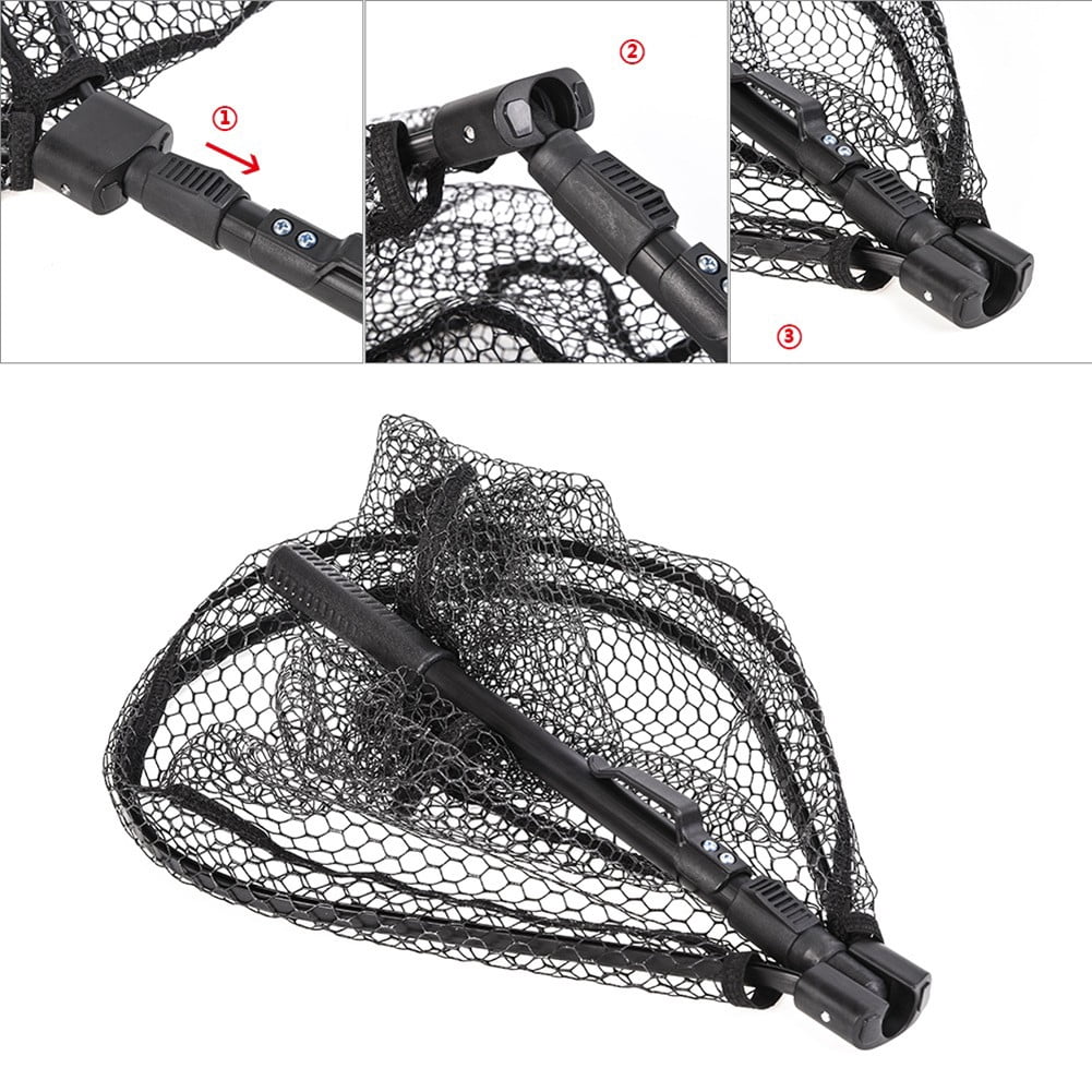 Beisidaer Aluminum Alloy Folding Fly Fishing Hand Net Fly Fishing Net