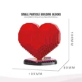 thumbnail image 1 of Micro balody Lover Series Block Set Red Heart Rose Love Word Model Building Brick Toy For Couple Valentine Day Gift Q0624, 1 of 5