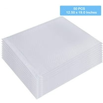 Poly Bubble Mailers Padded Lined Envelopes Light Weight Shipping Bags Self Sealing 12.5" x 19" Inch White 50 Pieces