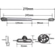 thumbnail image 2 of 4 piezas de amortiguadores de gas 120N, amortiguadores de gas hidráulicos para muebles, brazo neumático original para puerta de gabinete de cocina para elevación de puerta de gabinete, 2 of 5