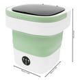 thumbnail image 2 of Fresh Green ABS 30x30x33cm Mini Washing Machine 12l Folding Portable Underwear Special Cleaning Machine, 2 of 10