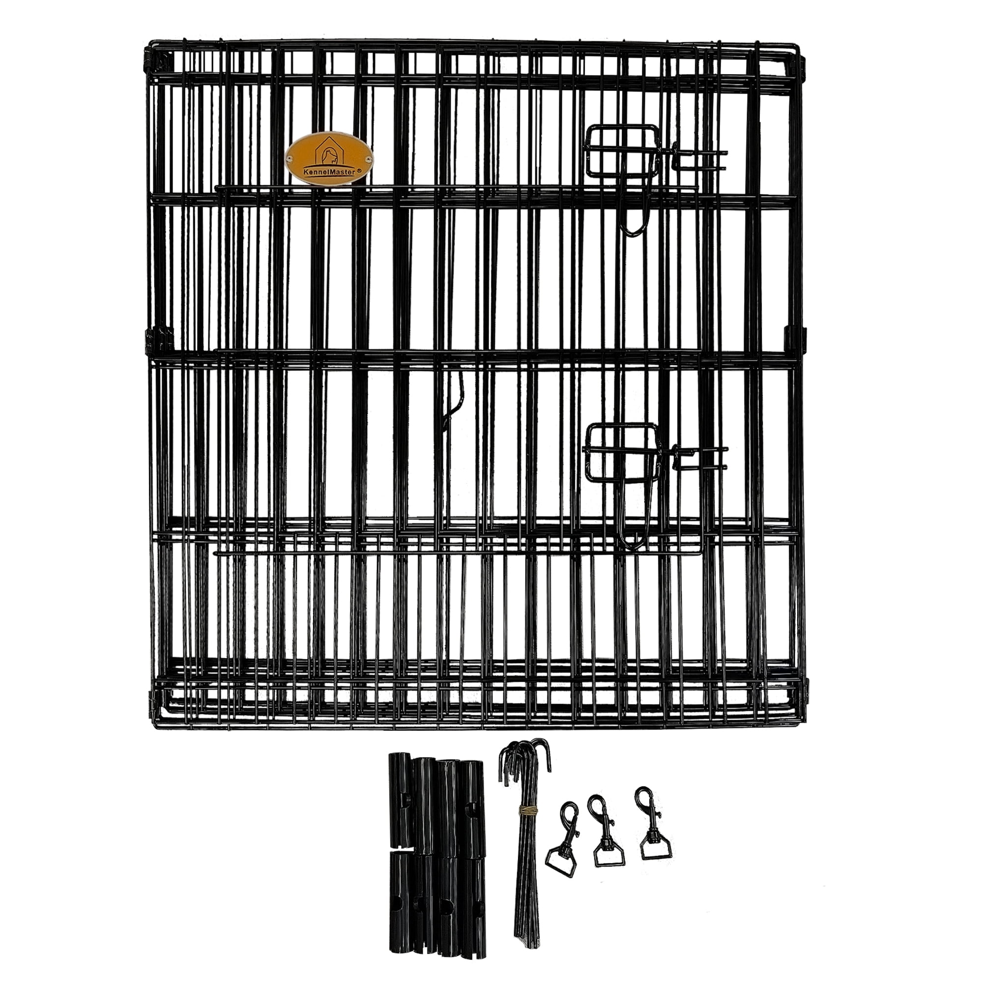 KennelMaster 8-Panel 30 in. H x 24 in. W Exercise Playpen with Gate