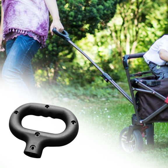Vensio -Universal Wagon Cart Push Handle Replacement with 1.5x2.5cm Fitting, Durable PP Folding Hand Truck Handle for Camping Wagon Beach and Shopping Carts