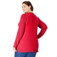 thumbnail image 2 of Woman Within Plus Size Cable Knit Pullover Crewneck Sweater, 2 of 6