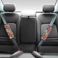 thumbnail image 2 of Chririnla Patchwork Floral Pattern Car Seat Belt Pads 2 PCS, Seat Belt Shoulder Pad Polyester Comfortable Thick for Sedans Truck Auto, 2 of 8