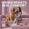 thumbnail image 2 of Poodle Pet Dematting Fur Rake Comb Brush Tool - Dog and Cat Comb with Long 2.5 Inches Steel Safety Blades for Detangling Matted or Knotted Undercoat Hair (Pink), 2 of 10