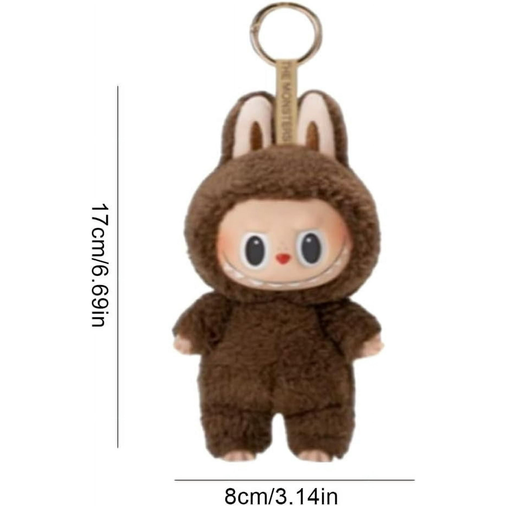 Labubu popmart plush keychain,monster keychain cuddly toy