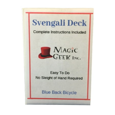 Magic Geek Bicycle Svengali Deck - Choose Your Color (Blue, 1
