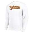 thumbnail image 2 of Men's Starter White Washington Commanders Tailsweep Team Graphic Tri-Blend Fleece Pullover Sweatshirt, 2 of 3