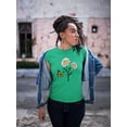 thumbnail image 2 of Butterflies And Daisies. T-Shirt Women -Image by Shutterstock, Female 3X-Large, 2 of 4