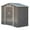 Gray, variant on Outsunny Outdoor Galvanized Steel Storage Shed, 75.5" x 109" x 76.75", Green