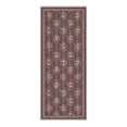 thumbnail image 7 of GENIMO 2'x7' Runner Rug, Machine Washable Non Slip Low Pile Hallway Runner Rug for Kitchen Laundry Room, Vintage Floral, Dusty Brown, 7 of 7