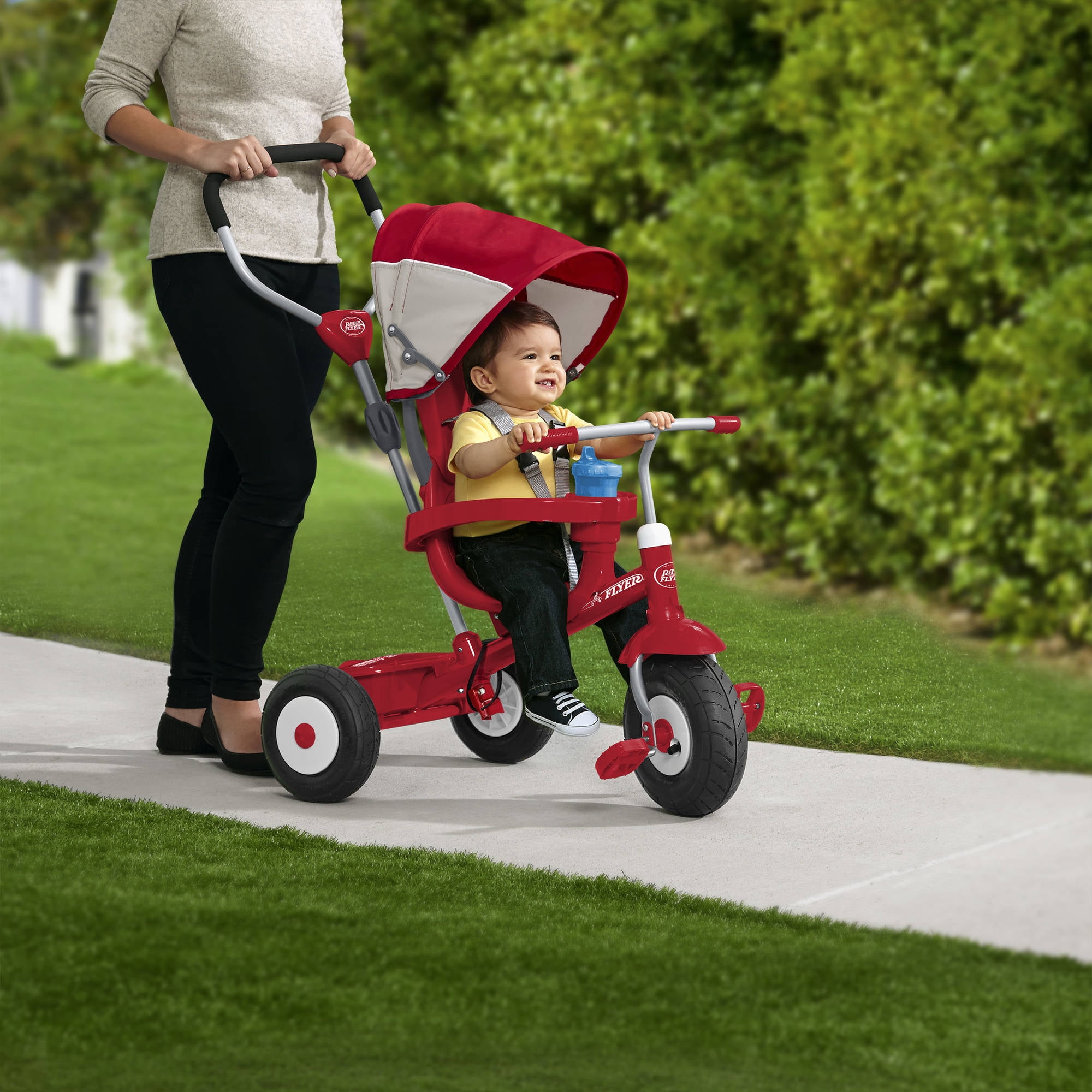 radio flyer all terrain stroll n trike tricycle