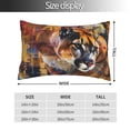 thumbnail image 2 of Yiaed Abstract Lion Painting Print Brushed Microfiber Envelope Pillowcases, Standard,Envelope Closure Pillow Cases(No pillow core)-14"x20", 2 of 6