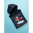 thumbnail image 3 of Polar-Bear Holiday Sweater - Festive ICEE Vibes Men's Hoodie, 3 of 4