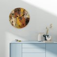 thumbnail image 4 of Chilfamy 1pc Abstract Art Theme Round Wooden Wall Clock, 10 Inch Decorative Wall Clock for Living Rooms, Kitchens, Dorms, Silent Non-Ticking Clock 10x10in, 4 of 8