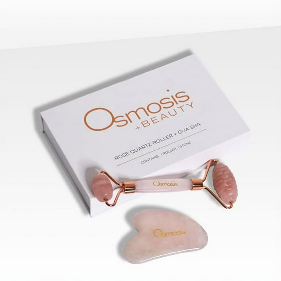 Osmosis Skincare Rose Quartz Roller & Gua Sha Set