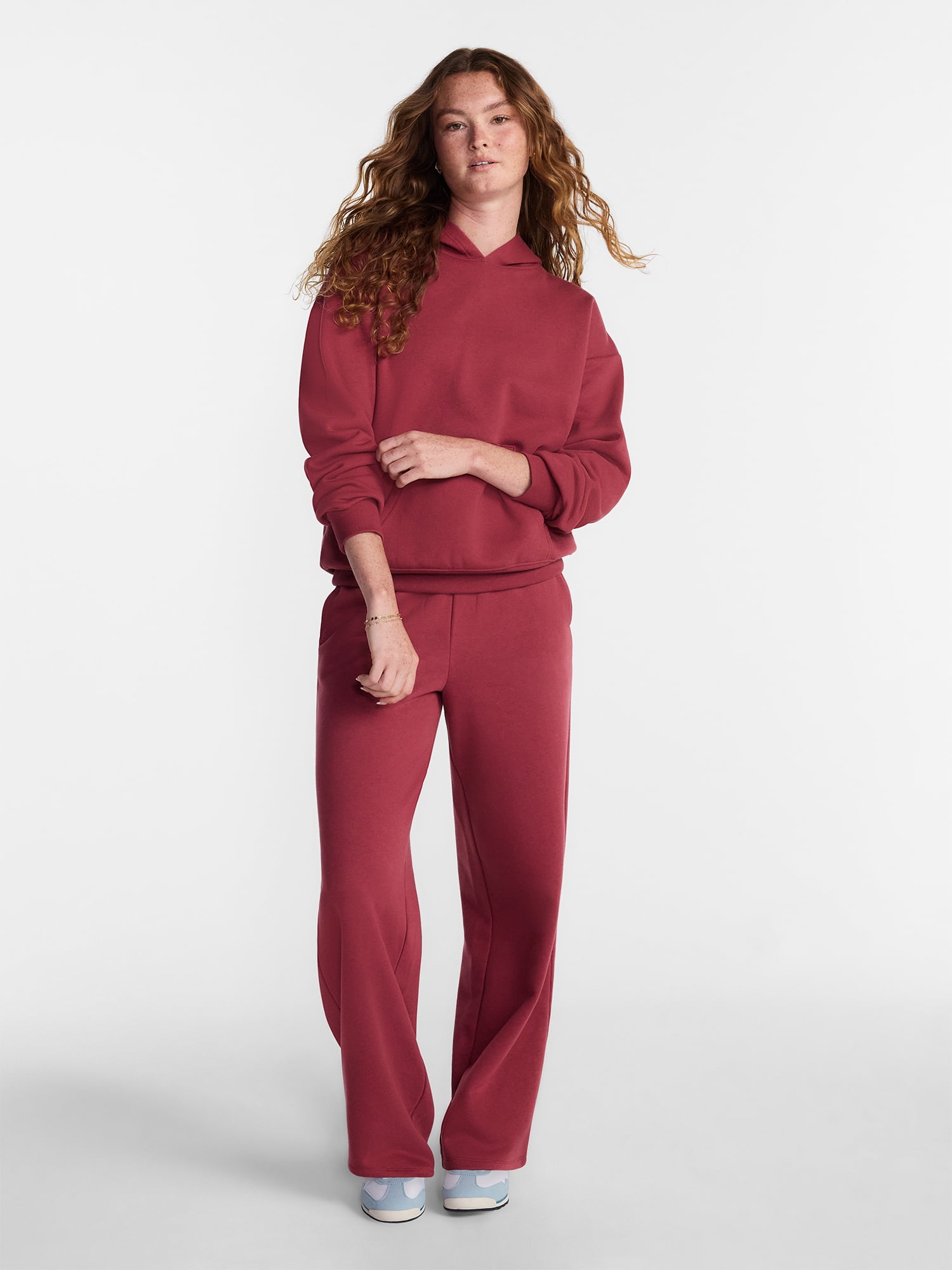 No Boundaries Mini Waist Fleece Pants, 30'' Inseam, Women’s XXS-XXL