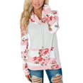 thumbnail image 4 of Sudadera de mujer con cuello desbocado floral a rayas y bolsillos Zhivalor WMZY-685-14, 4 of 7