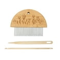 thumbnail image 3 of Tapiz tejido peine DIY tapiz enhebrador dientes anchos para adultos principiantes DIY tejido trenzado herramientas para tapices alfombra colgante de Estilo C Gloria Telar, 3 of 9